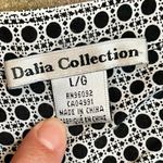 Dalia Collection  Large Polka Dot V-neck Front Pocket Blouse Large Photo 8