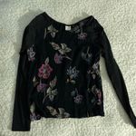 Kaileigh  black floral blouse small Photo 0