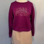 Love & Sports Women Purple Crew Neck Long Sleeve Cozy Relaxed Fit Sweater Size M Size M Photo 0