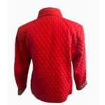Briggs New York  Red Quilted Jacket with Print Lining Petite Size Small Photo 4