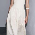 ZARA  white midi dress  Photo 4