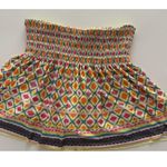 Lucky In Love Feeling Groovy Skort Skirt L Yellow Pink Smocked Golf Pickleball * Size L Photo 3