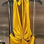 Reformation ππ Nerida Silk Dress ~ Tumeric 10 NWT Photo 11