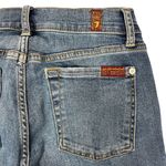 7 For All Mankind Ankle Skinny Jeans Size 26" Blue Asymmetric Hem Stretch Denim Photo 7