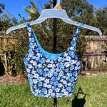 Offline by Aerie Real Me Recharge Least Support Shelf Bra Crop Tank Top Size S Blue Photo 1