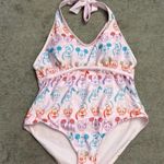 Disney Swimsuit Minnie Mickey Mouse Donald Goofy Tropical One Piece Tank Photo 0