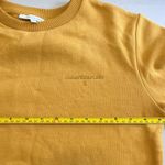 Patrizia Pepe Crew Neck Fleece Sweatshirt In Yellow Size 0 Organic Cotton Photo 11