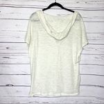 Rag and Bone Off White Hooded Short Sleeve Button Up Burnout Top Size Small Photo 5