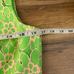 Lilly Pulitzer  Freja New Green Pique Two Tone Lace Fit Flare Dress Photo 6