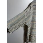 Soft Surroundings Tunic Top Stripe Green Cotton Pullover Size Large Beach Resort Photo 4