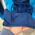 New! TA3 Medium Long Sleeve Surfy Zip Up One Piece Rashguard Blue Shapewear Swim Photo 4