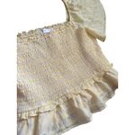 ASTR The Label January Flutter Sleeve Top Pastel Yellow Size XL Photo 5