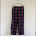 J.Crew Sydney Stewart Tartan Wool Blend Wide Leg Preppy Pants Photo 3