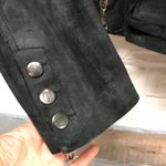 Just Cavalli  Military‎ Suede Leather Jacket Black Women's Size M Photo 2