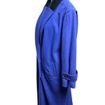 Vintage Portrait 100% Pure Wool Royal Blue Double Photo 8