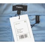 Theory NWT  Izelle S in Blue Stream Sevona Stretch Wool Straight Crop Pants 2 Photo 2