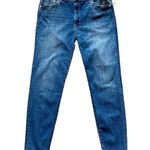 Mavi NWT Size 34 Jeans Scarlett High Rise Super Skinny Stretch Frayed Hem Blue Photo 2