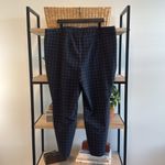 Lane Bryant NWT High Rise Houndstooth On-The-Go Slim Ankle Pant Blue Black, 24 Photo 7