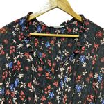 One One Six Womens Maxi Dress M Black Floral Boho Tiered Cottagecore Whimsigoth Size M Photo 4