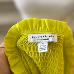 Current Air Anthropologie Lime Yellow Green Chartreuse Short Puff Sleeve Blouse Photo 3