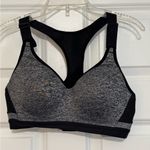 Victoria's Secret  VSX Sport Underwire Padded Racerback Gray Black Sports Bra 34C Photo 0