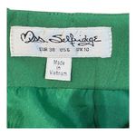 Miss Selfridge  Slit Hem Mini Skirt Bright‎ Green A-Line Women Size 6 Photo 6