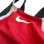 Nike Red Black White Competition One Piece Swimsuit Size 26 NWT with Small FLAW Photo 1