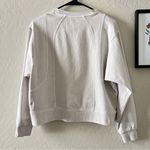 Athleta  Cream Pullover Crewneck Sweatshirt Photo 1
