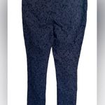 NYDJ NEW Not Your Daughters Jeans Jade Leggings Navy Jacquard Floral. Size 12 Photo 2
