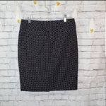 Sharagano  Black Polka Dot Pencil Skirt Sz 6 Photo 4