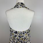 Norma Kamali Womens Diana Black Daisy Halter Neck Dress Sz L Retro Pinup Casual Photo 3