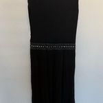 Tory Burch Asymmetrical Black Mirror Embellished Dress Studded Sleeveless Small Photo 5