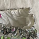 Edikted  Sequin Skirt Silver Mini Sparkle Photo 6