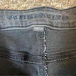 American Eagle Mom Jeans Black/Gray Stretch Hi Rise Photo 5