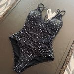 One Piece COCOPEAR Women's V Neck Tummy Control Swimsuit Ruched High Waist Swimw Photo 5