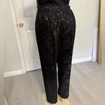 Alfani  Woman Black Pant with Hint of Golden Flower Print 16W Photo 4