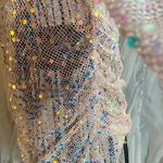 Sans Souci  Iridescent Sequin Mesh Top Photo 4