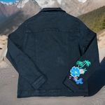 Diane Gilman Y2K DG2 by‎  DenimJacket M Embroidered FloralTropical Bright Cottage Photo 4