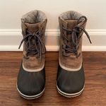 Sorel Slimpack ll Lace Boot Sz 7.5 Leather Winter Duck Boot Lace Up Photo 4