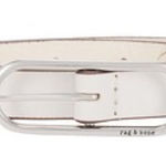 Rag and Bone NWOT  Baby Rounded Rebound Belt in Antique White Sz Small Photo 0