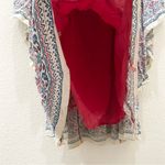 Free People Red/Blue Heart of Gold Babydoll Kaftan Tunic Boho Mini Dress Size XS Photo 12