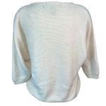 Work In Progress Women’s Vintage Ivory Sequins Beaded Silk Angora Bow Sweater M Size M Photo 3
