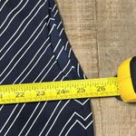 Maurice's Navy White Striped Sleeveless V-Neck Blouse Photo 2