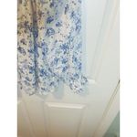 Rails  Mariah Linen-Blend Floral Blouse Size XS in Blue Blossoms Boho Cottagecore Photo 5