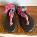 Sanuk  Multicolor Yoga Sling‎ Striped Sandals Size 7 New Condition Photo 0