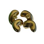 Bottega Veneta NWT Corkscrew 18k Gold Plated Silver Earrings Photo 4