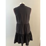 Vineyard Vines Tilly Harbor Seersucker Tiered Dress Small Black Moisture Wicking Photo 5