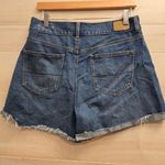 American Eagle {8} Mom Jean Stretchy Denim Raw Hem Rolled Cuff Or Not Photo 4