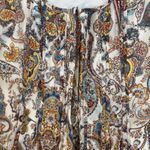 Daniel Rainn DR2 Paisley Print Mini Shift Dress Women's Large Pleated Front Sleeveless Lined Photo 3