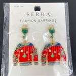 Serra  Ugly Sweater Rhinestone Dangle Earrings Holiday Christmas Photo 8